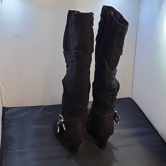 SO LIMOUSINE WOMEN"S KNEE LENGTH WEDGE BOOT - Picture 6 of 15